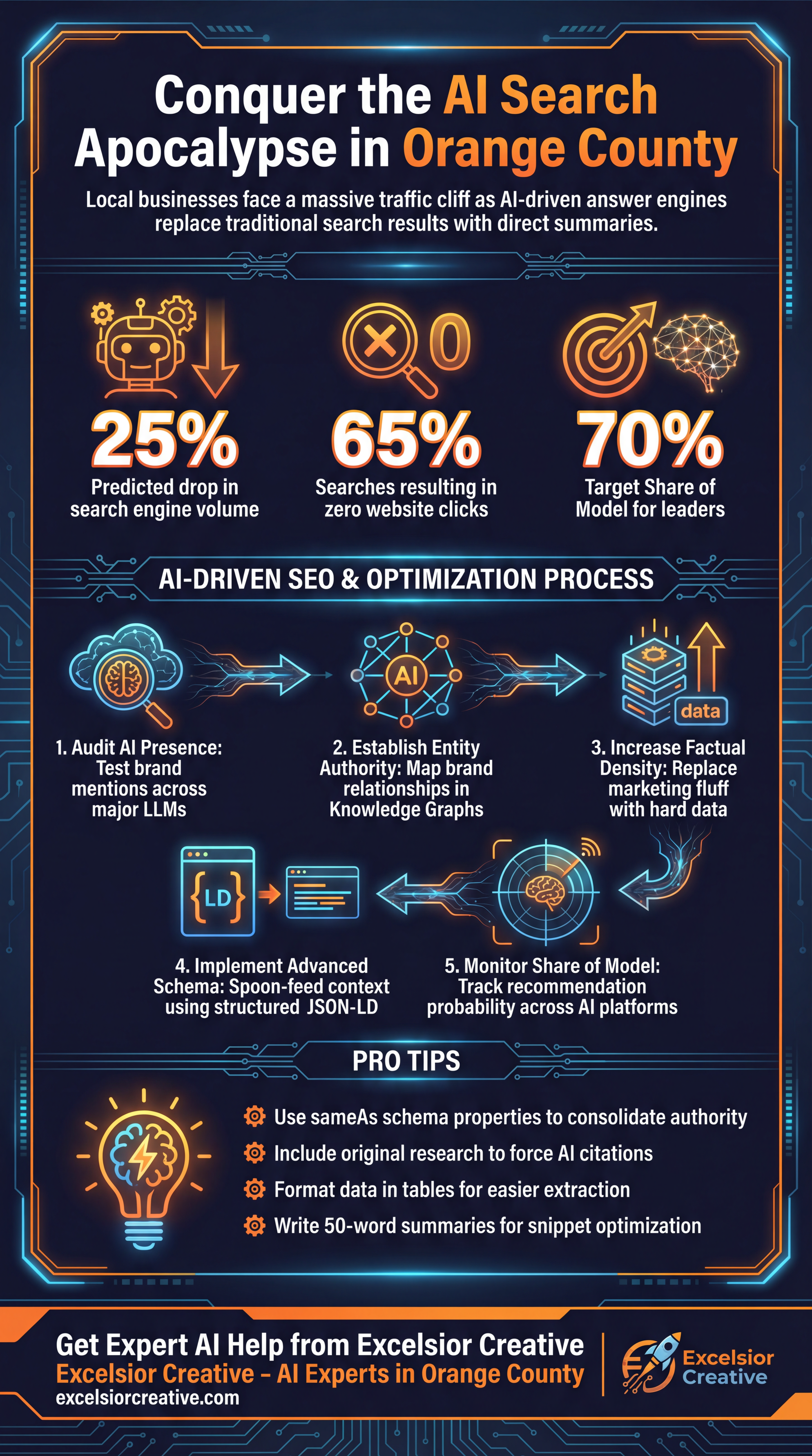 AI Optimization Orange County Infographic 2 | Excelsior Creative