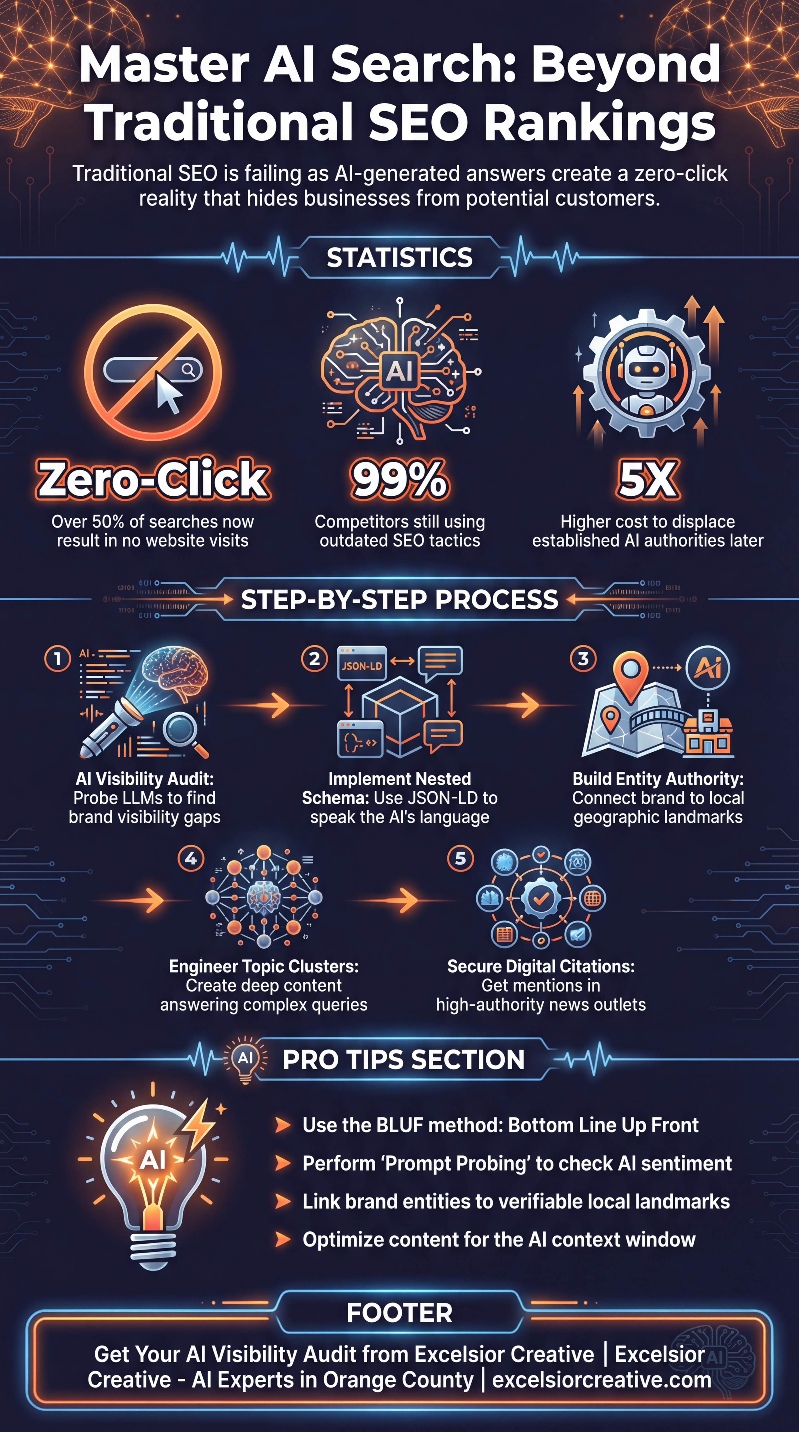 AI Optimization Orange County Infographic 2 | Excelsior Creative