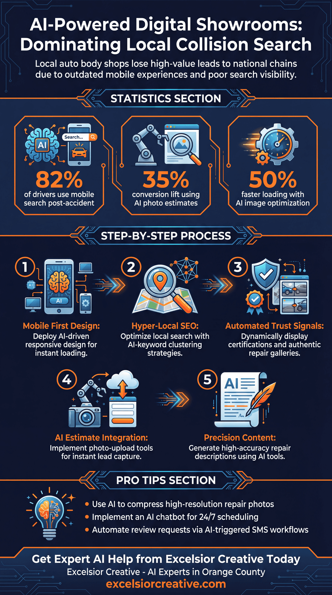 Auto Body and Painting Infographic | Excelsior Creative