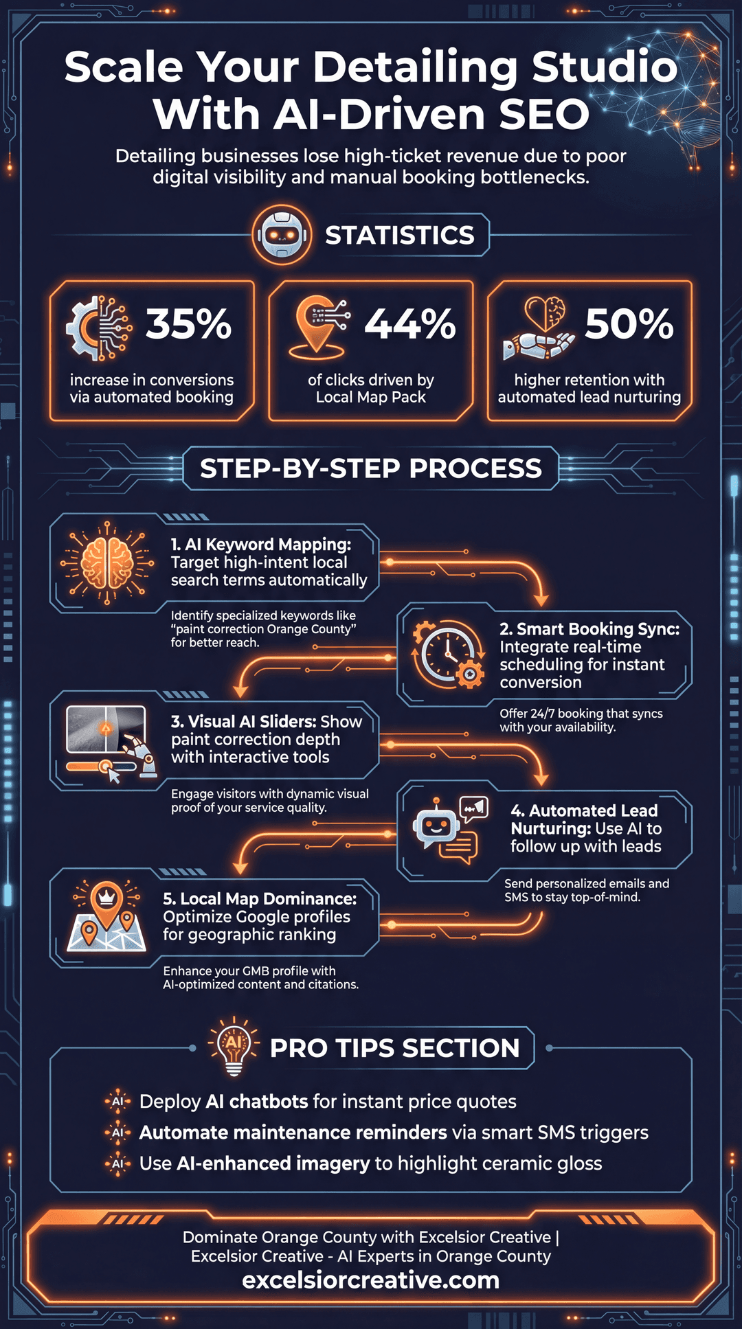 Automotive Detailing Infographic | Excelsior Creative