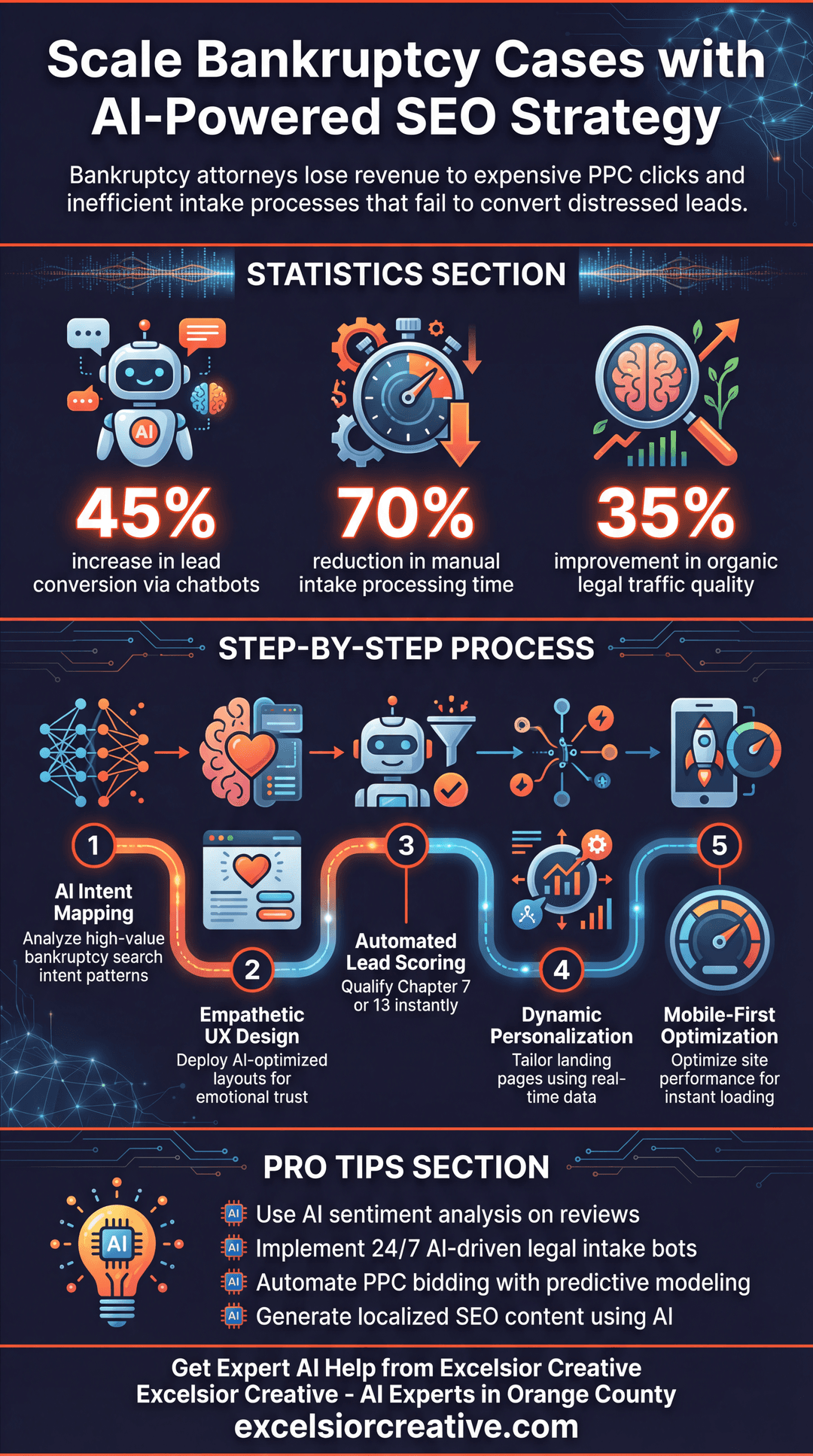 Bankruptcy Lawyer Infographic | Excelsior Creative
