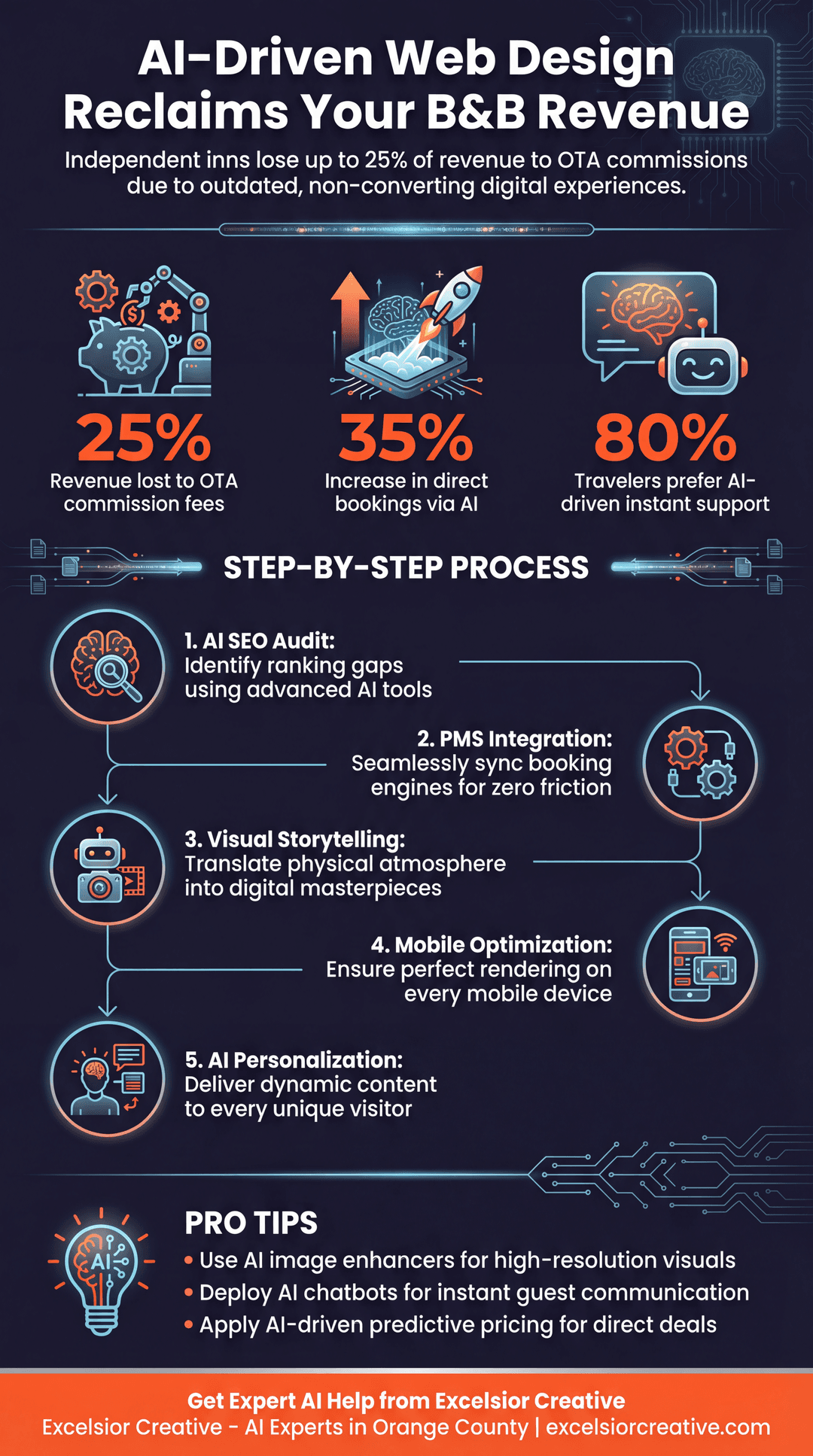 Bed and Breakfast Infographic | Excelsior Creative