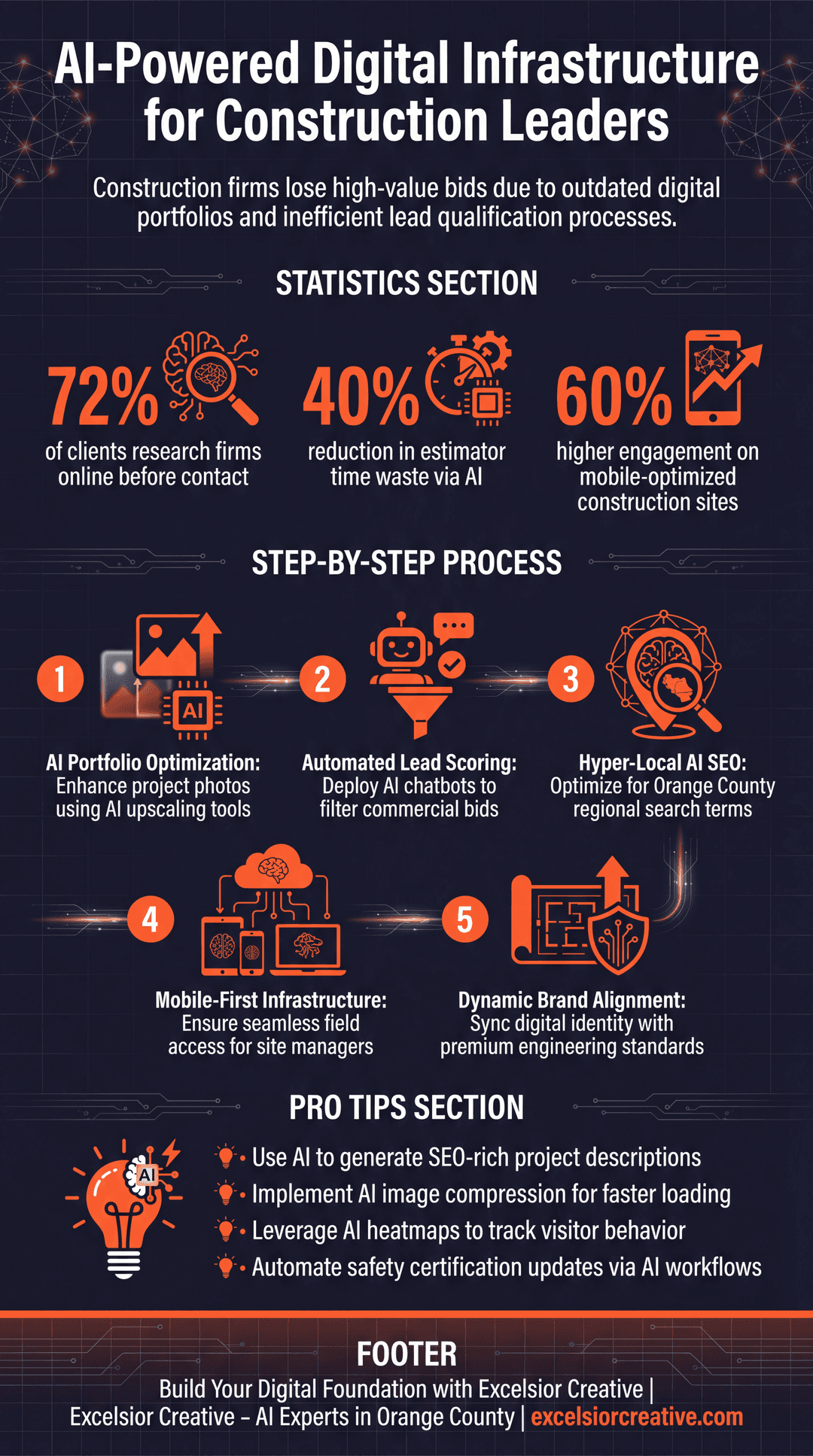 Construction Company Infographic | Excelsior Creative