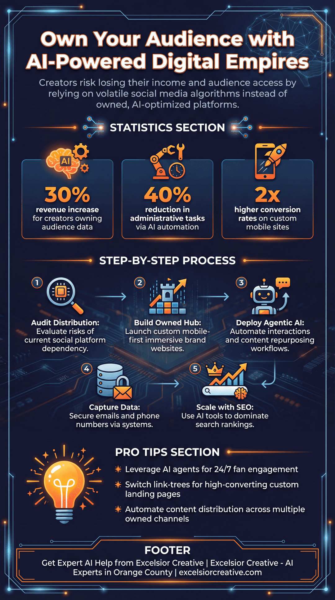 Content Creator Infographic | Excelsior Creative