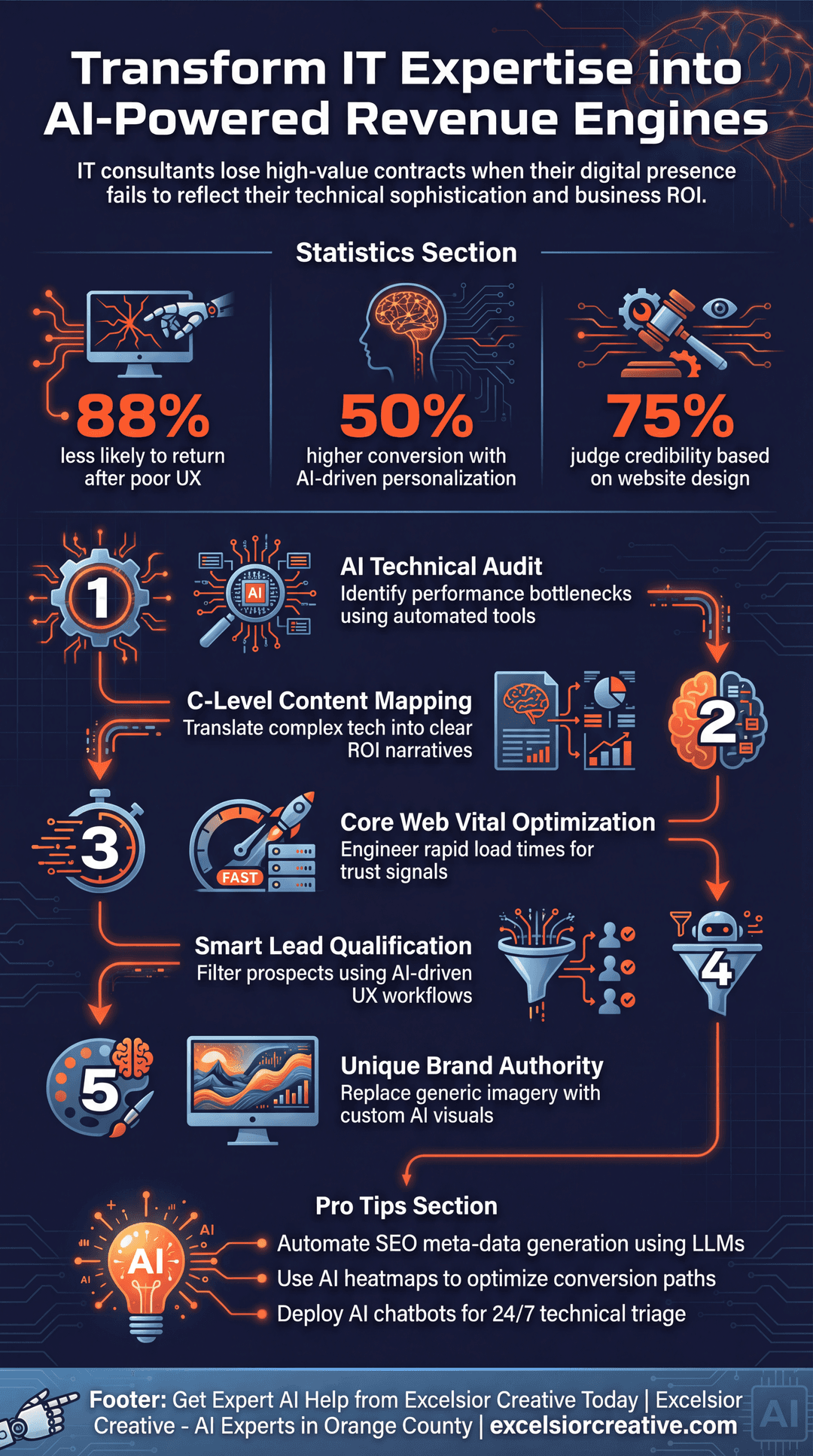 IT Consultant Infographic | Excelsior Creative