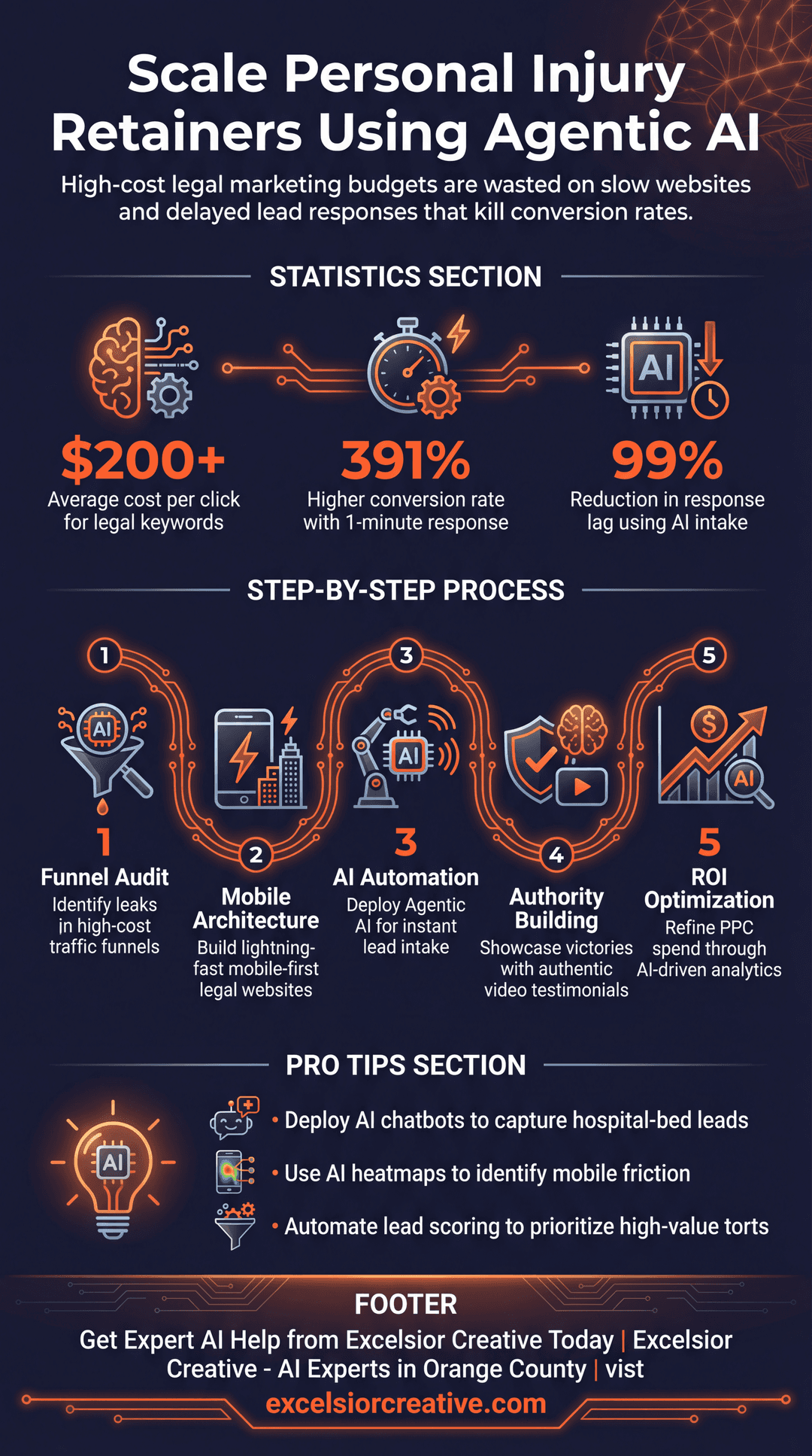 Personal Injury Attorney Infographic | Excelsior Creative