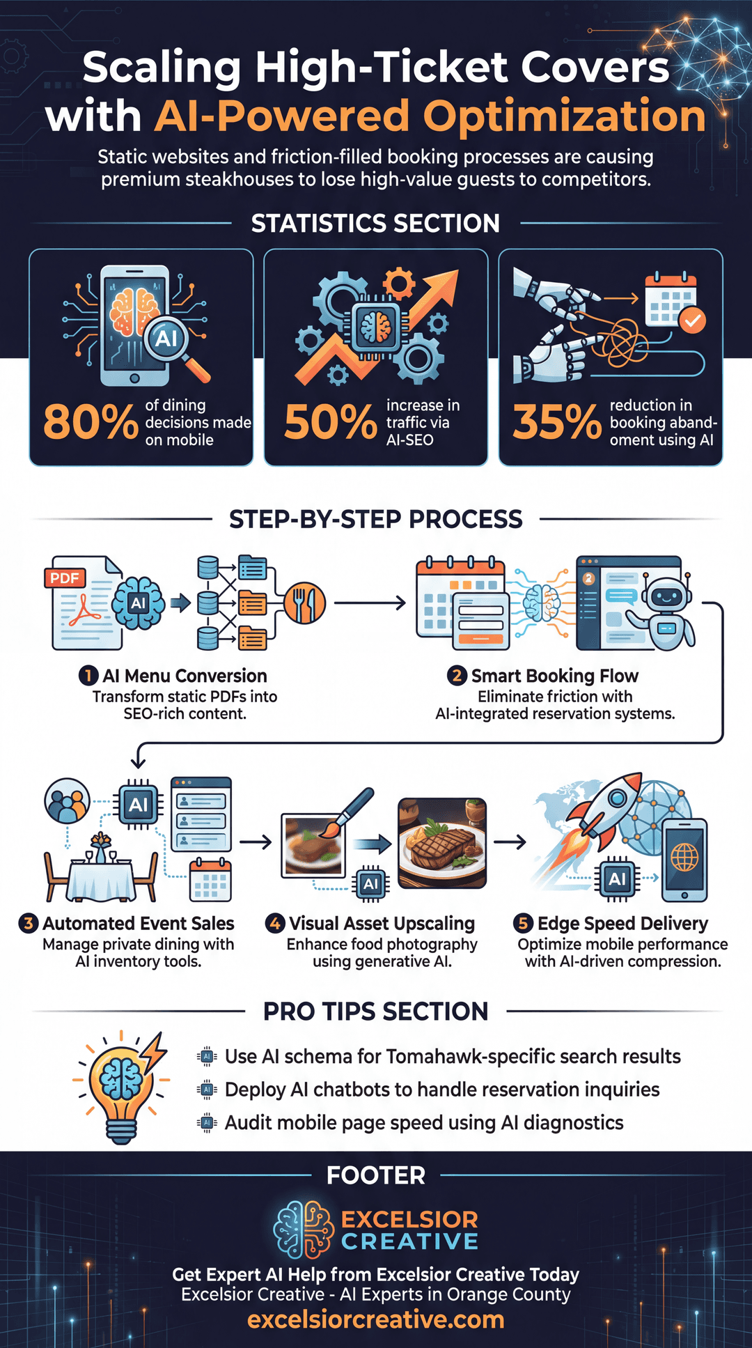 Steakhouse Infographic | Excelsior Creative